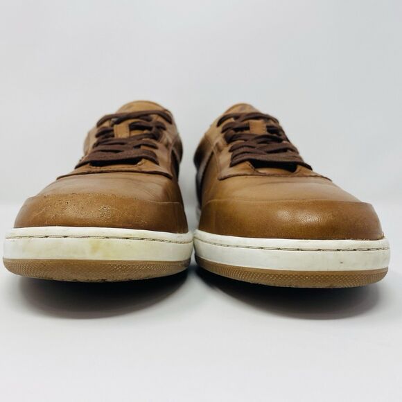 Piloti Men’s Avenue 11.5 Cognac Brown Burnished Leather Driving Shoes Comfort